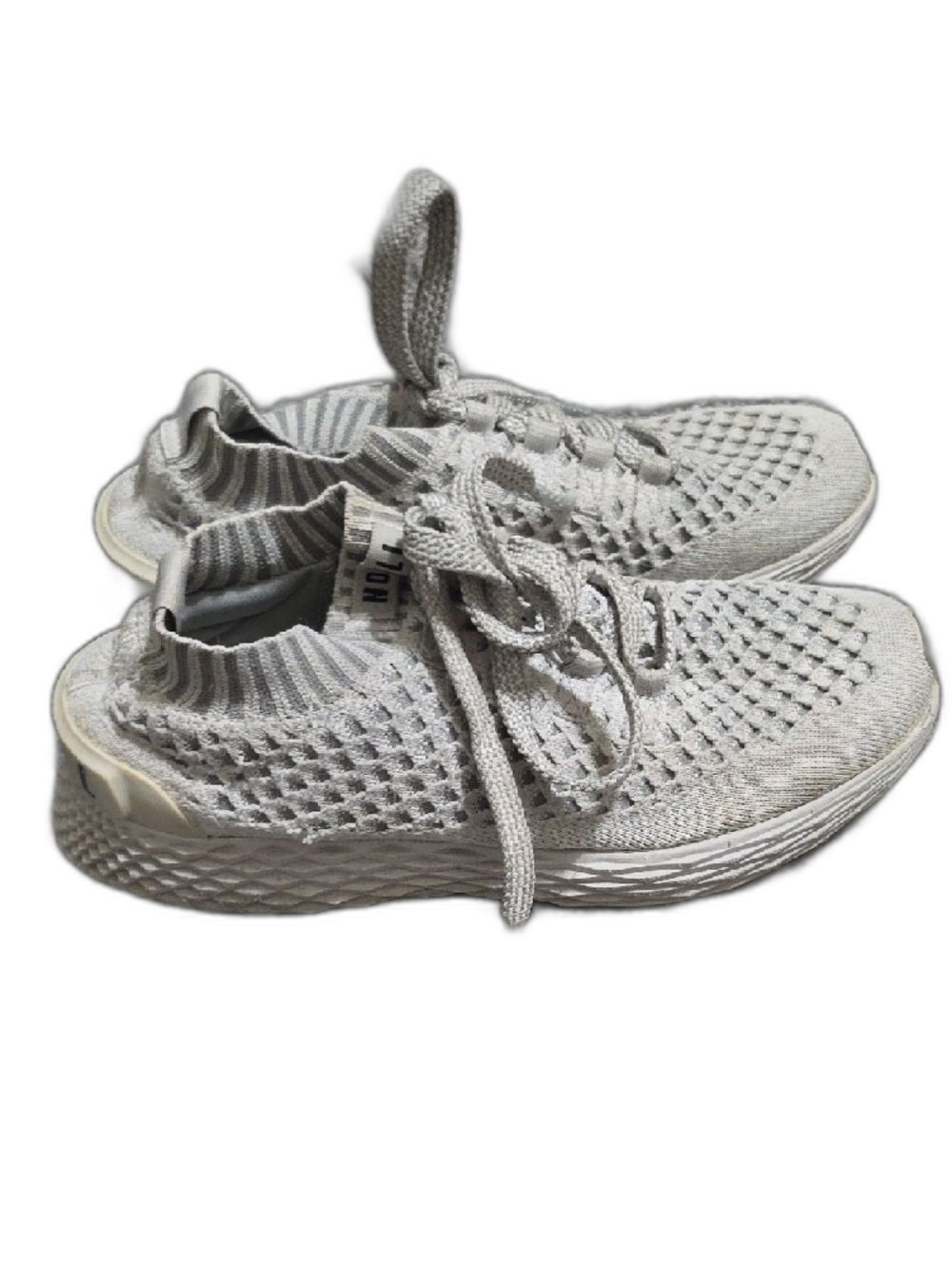 NOBULL Light Gray Knit Athletic Shoes - Picture 3 of 7